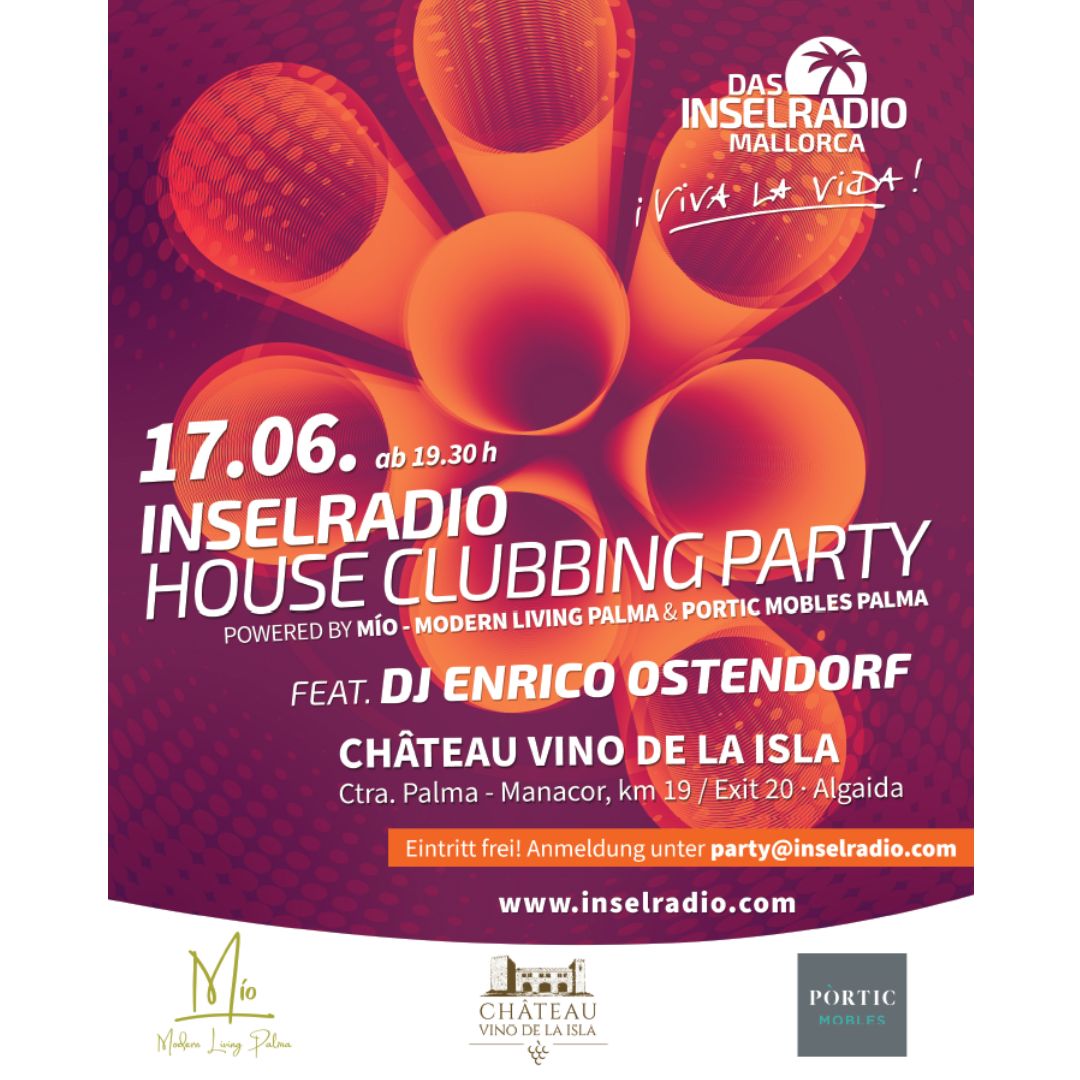 Inselradio HOUSE CLUBBING PARTY - Anmeldung unter party@inselradio.com